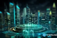 JPMorgan cryptocurrency stablecoin bank blockchain digital illustration