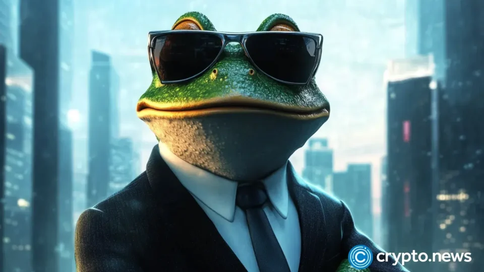 PEPE price tests $0.0000041 support as bearish pennant forms