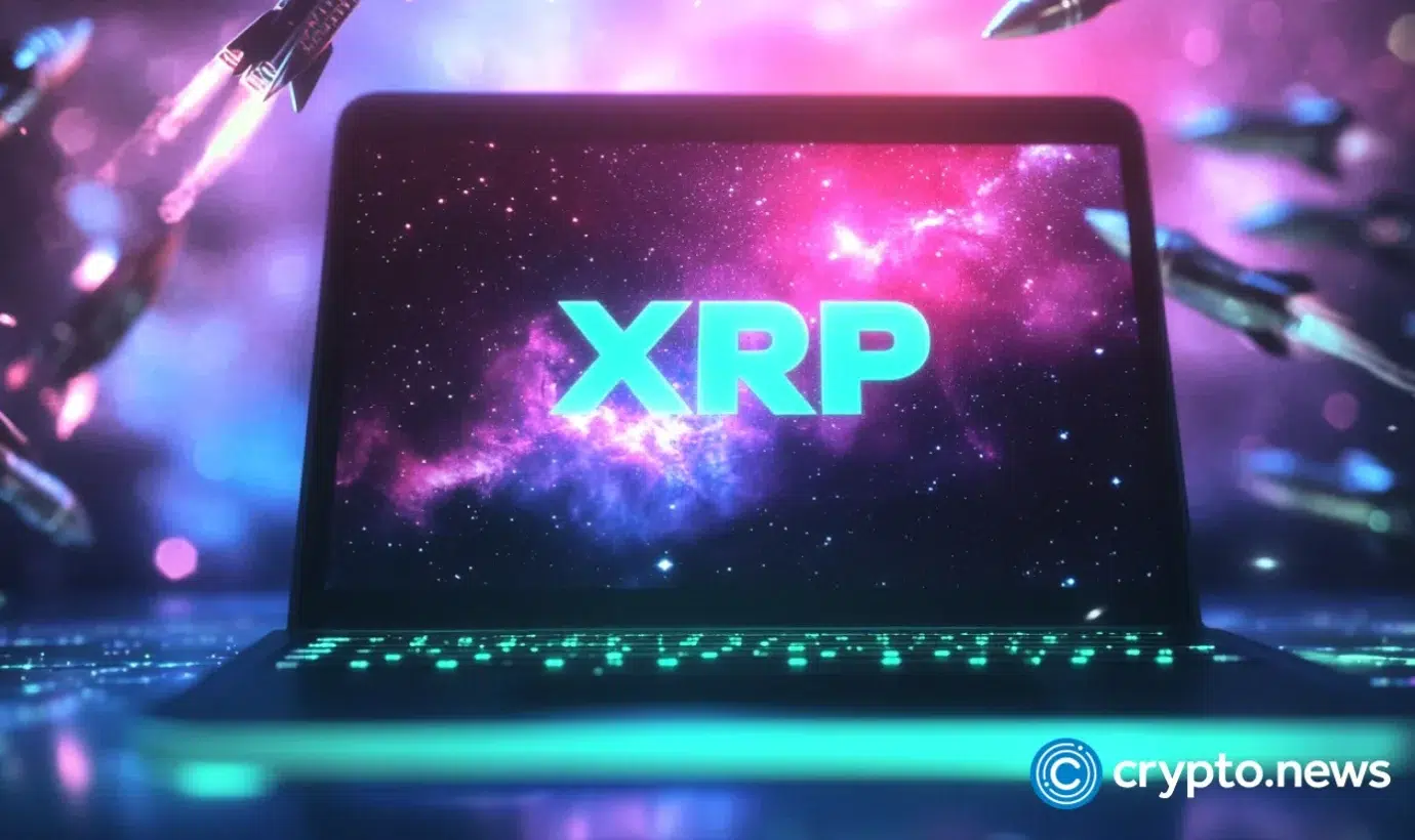 XRP token and Ripple escrow unlock illustration showing price momentum and on-chain growth
